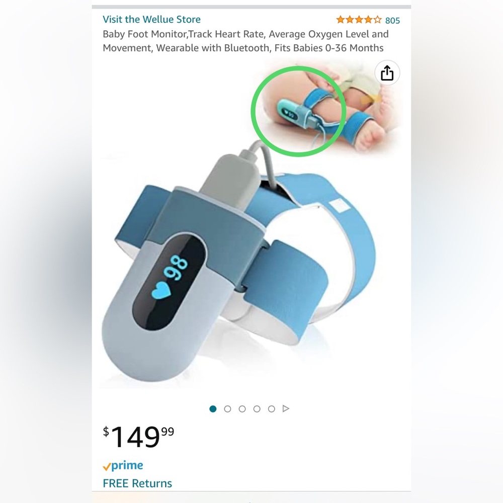 Wellue Baby O2 Oxygen Monitor